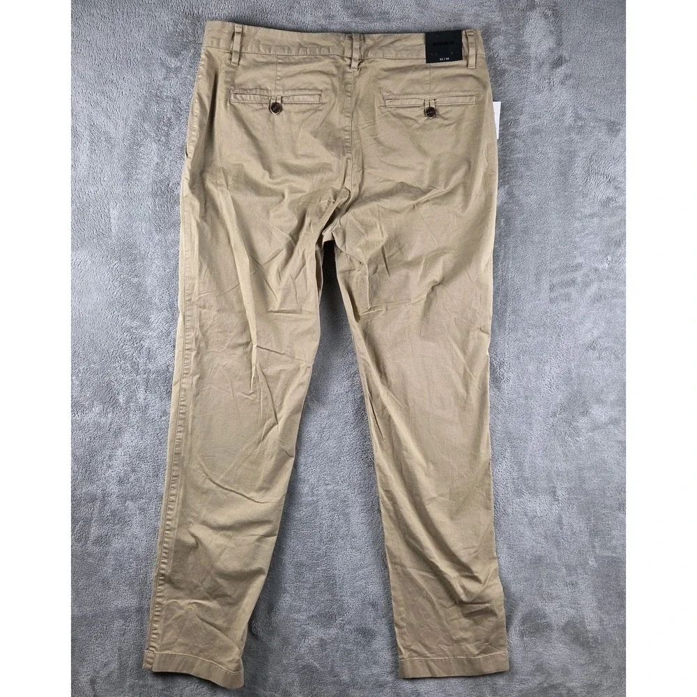 NWT Bonobos Slim Fit Chino Khaki Pants Men's Navy 32x30 Cotton Blend Stretch - Picture 3 of 14